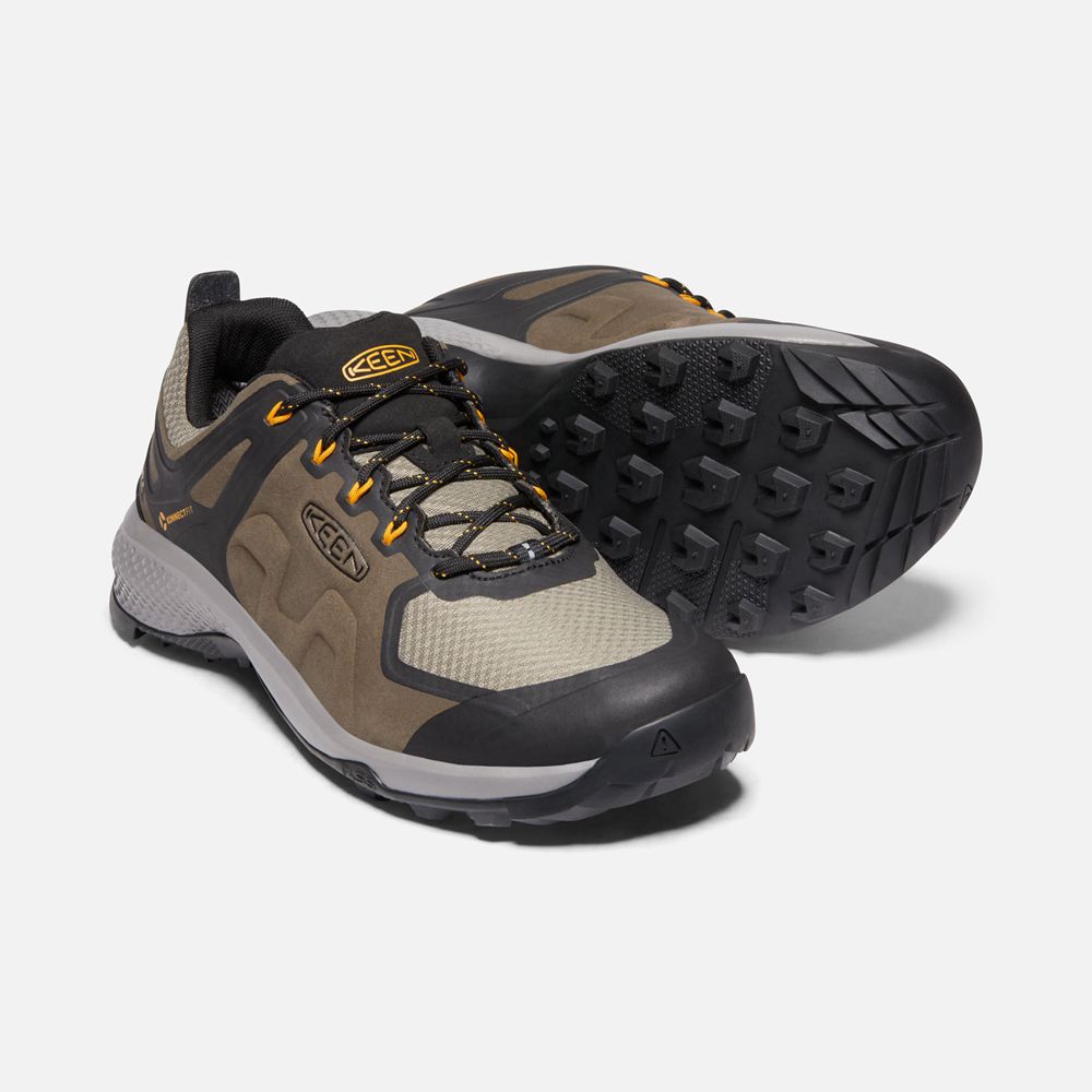 Zapatos de Seguridad Keen Mexico Marrom/Negros - Hombre Explore Waterproof - PN4685932